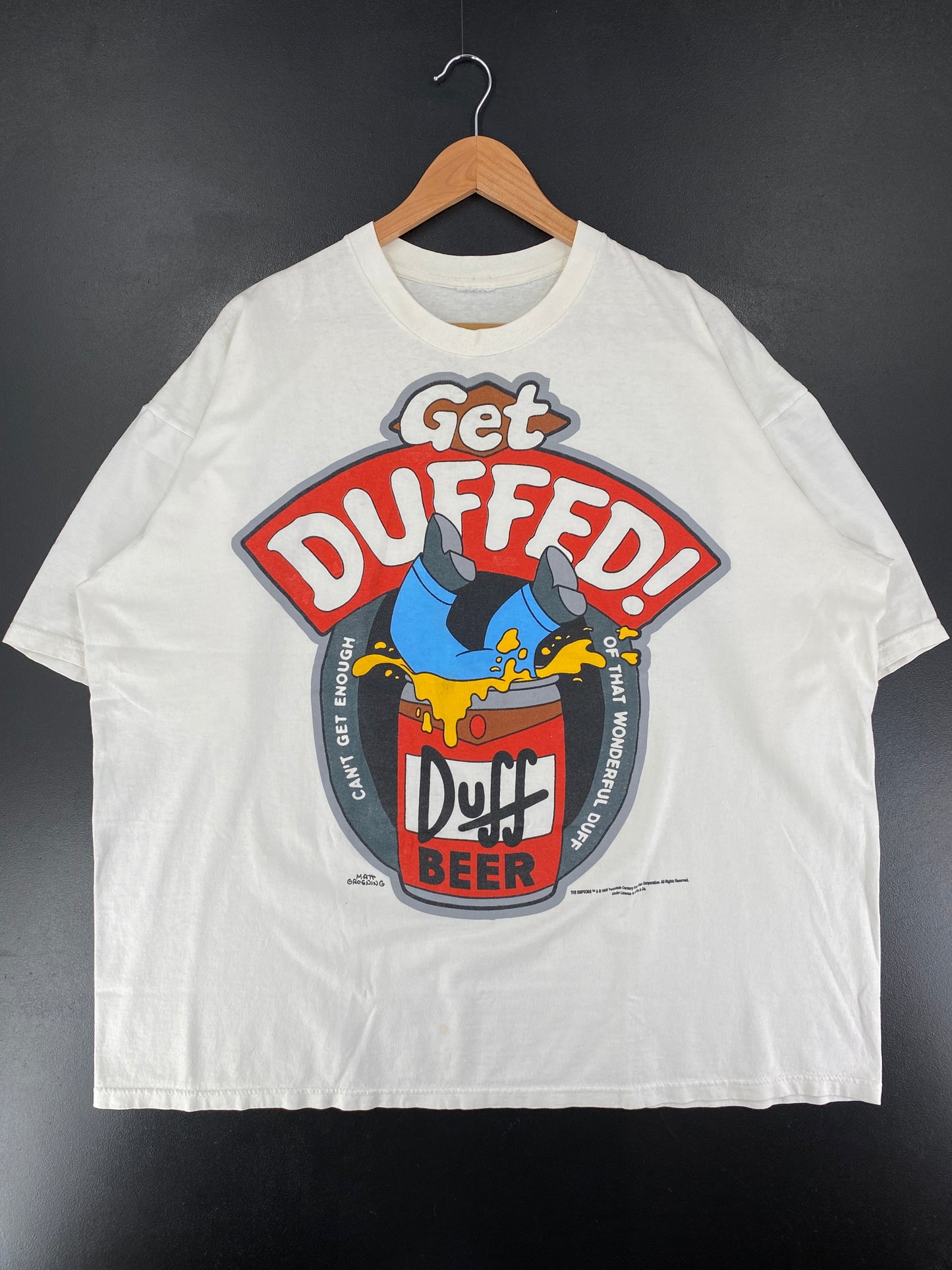 1998 THE SIMPSONS Size No Tag (Approx.XXL) Vintage T-Shirt / G7140T