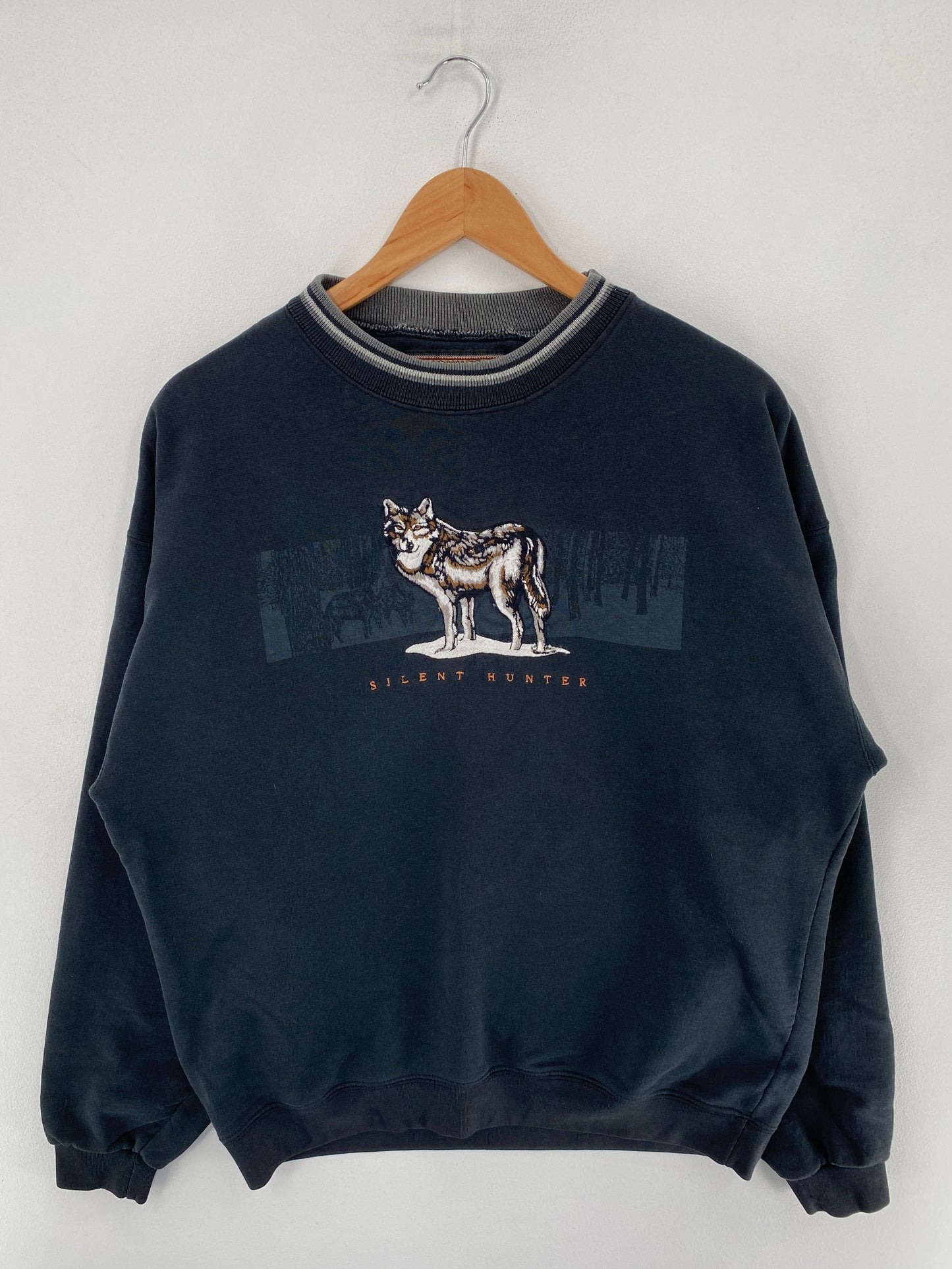Vintage WOLF Size L Animal Sweat-Shirt / F4964S