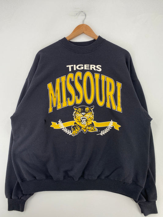 90’s MISSOURI TIGERS Size XXL College Sweat-Shirt / G135S