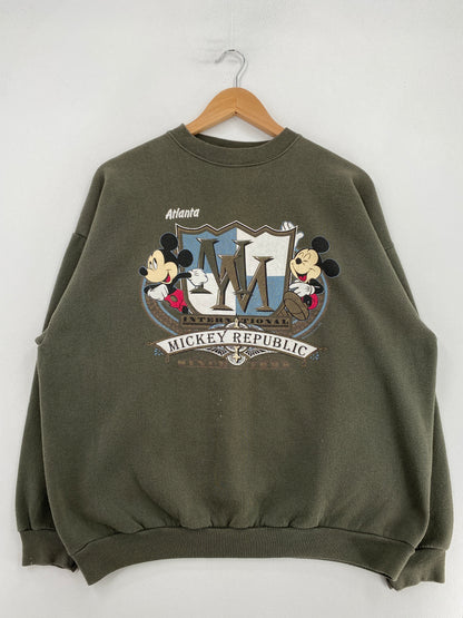 90's MICKEY MOUSE Made in USA Size XL Vintage Disney Sweat-Shirt / G6106S
