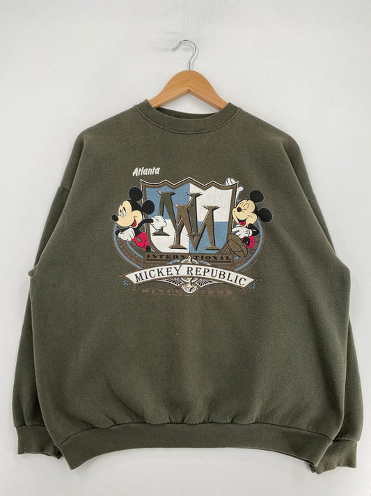 90's MICKEY MOUSE Made in USA Size XL Vintage Disney Sweat-Shirt / G6106S