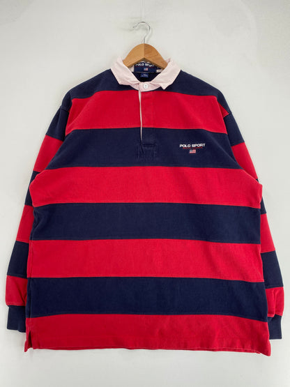 Vintage POLO RALPH LAUREN Size L Rugby-Shirt / G2882R
