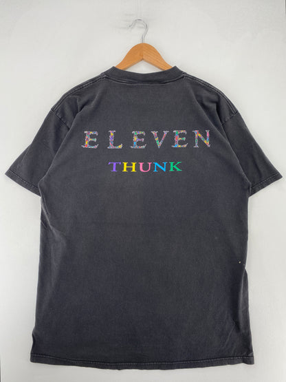 90's ELEVEN THUNK Made in USA Size XL Vintage Music T-Shirts / G3315T
