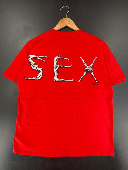 1993 SAFE SEX Made in USA Size L Vintage T-Shirt / G1405T