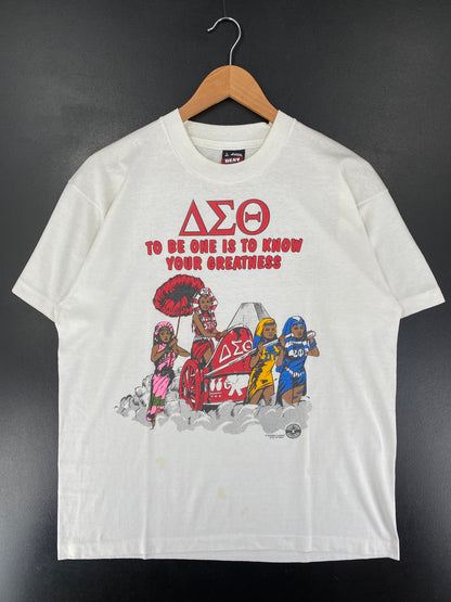90's DELTA SIGMA THETA Made in USA Size L Vintage T-Shirt / G334T