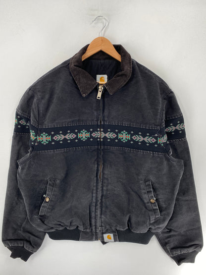 Vintage CARHARTT Size ApprolL  Zip-Up Duck Jacket / F5155J