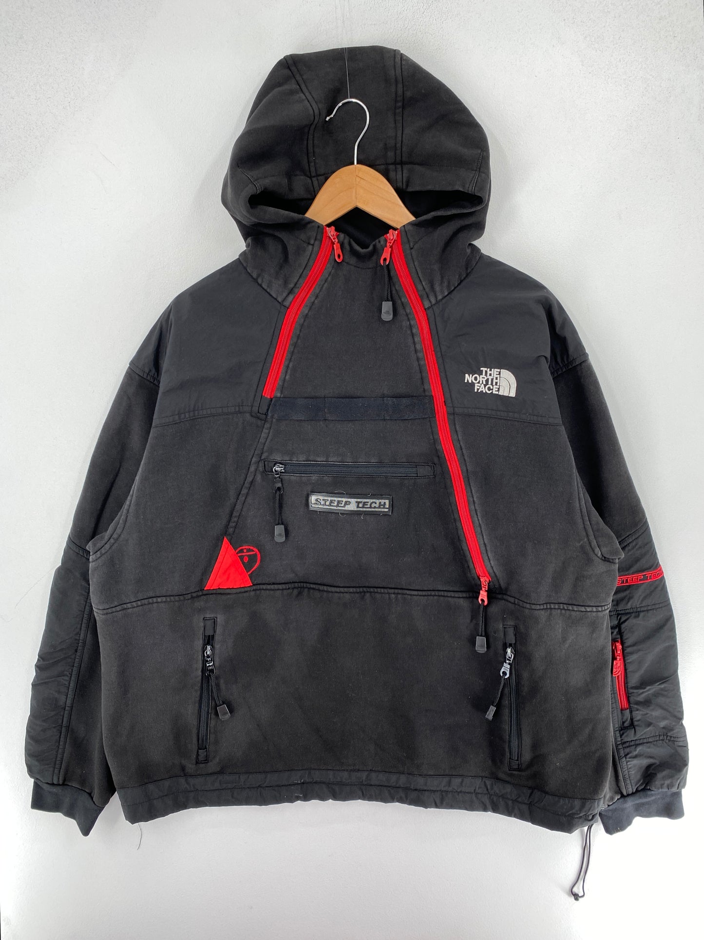 Vintage THE NORTH FACE STEEP TECH Size XL Hoodie Sweat-Shirt / F3922N