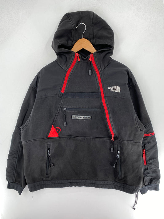 Vintage THE NORTH FACE STEEP TECH Size XL Hoodie Sweat-Shirt / F3922N