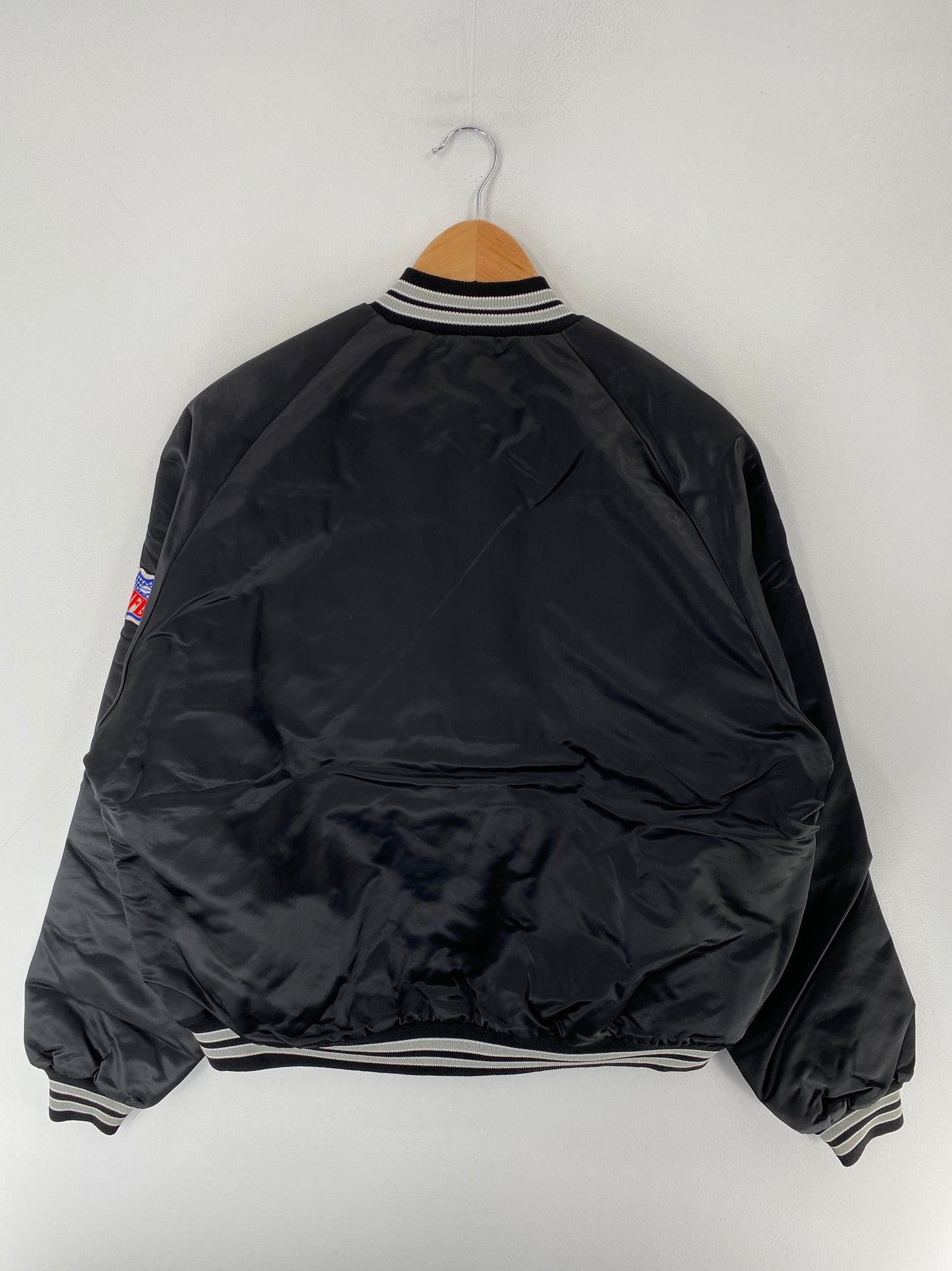 90's LAS VEGAS RAIDERS Made in USA Size L Vintage NFL Nylon Jacket / F4975N