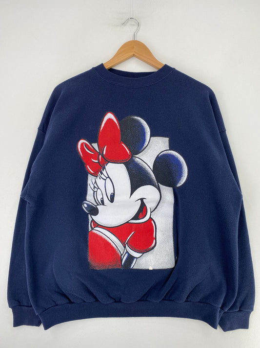 90’s DISNEY MINNIE MOUSE Size XL Vintage Sweat-shirt / G6104S