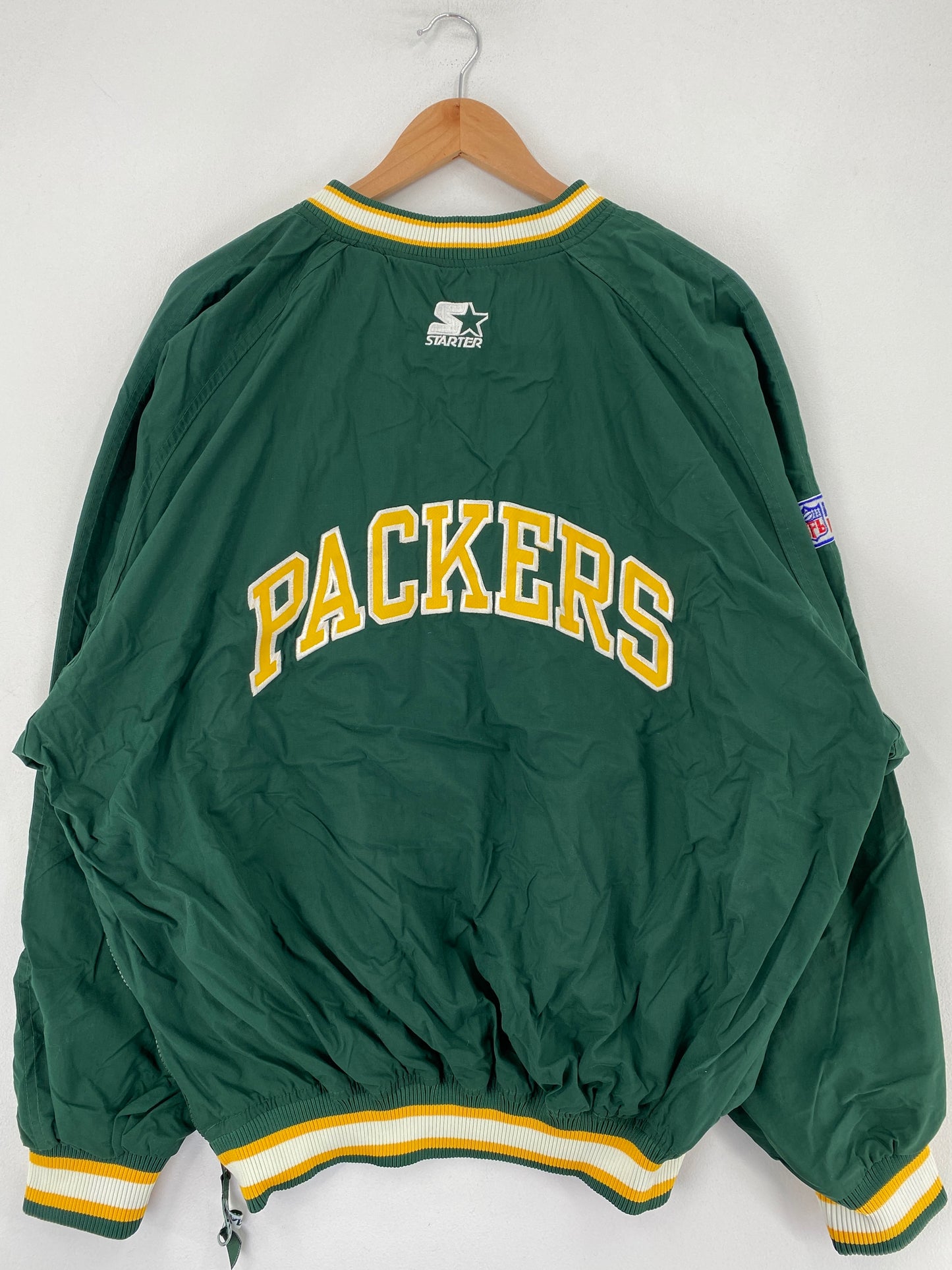 90’s STARTER x GREEN BAY PACKERS Size XL NFL Nylon Jacket / F8996N