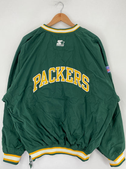 90’s STARTER x GREEN BAY PACKERS Size XL NFL Nylon Jacket / F8996N