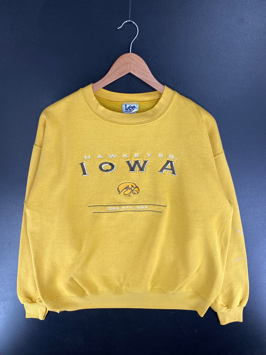 Vintage IOWA HAWKEYES Size No Tag (Approx.L) College Sweat-shirt / F5502S