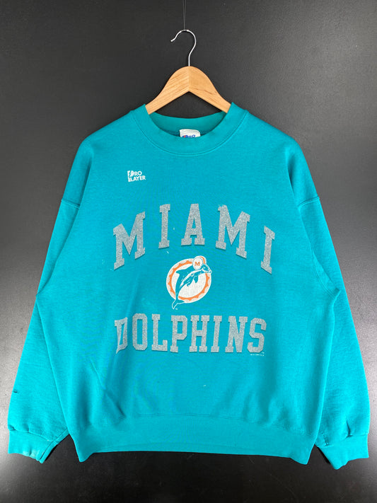 90's MIAMI DOLPHINS Made in USA Size XXL NFL Sweat-Shirt / F4019S