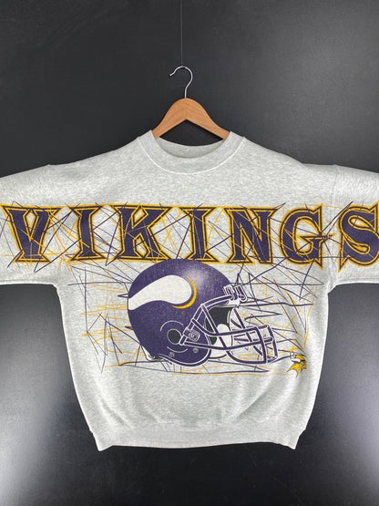 Vintage MINNESOTA VIKINGS Size XL Vintage NFL Sweat-Shirt / F6657S