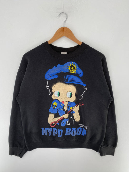 90's BETTY BOOP Made in USA Size L Vintage Sweat-Shirt / F9843S