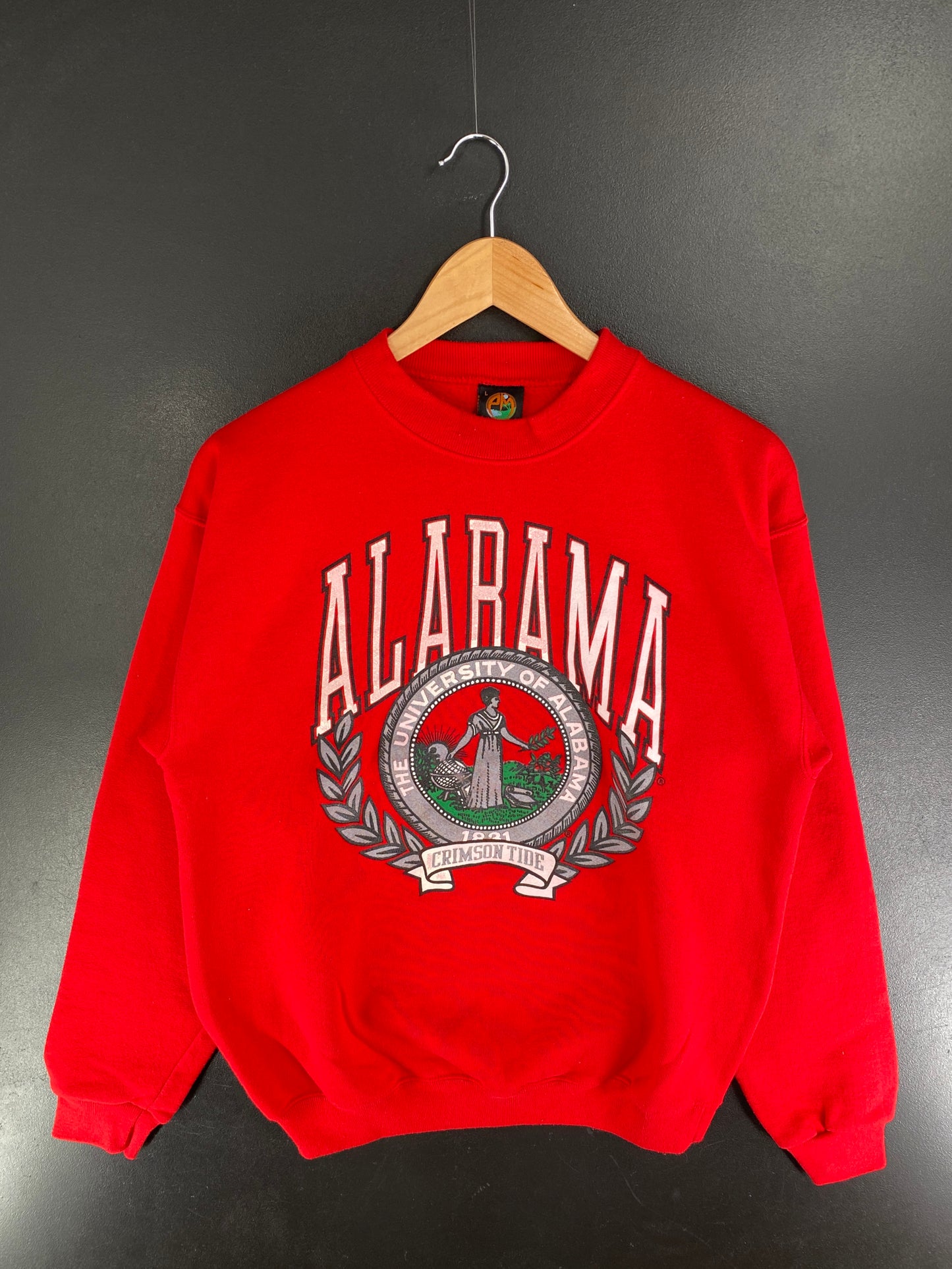 90's UNIVERSITY OF ALABAMA Made in USA Size L Vintage College Sweat-shirt / F5962S