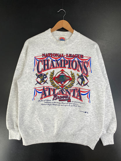 90's ATLANTA BRAVES Size M Vintage NFL Sweat-Shirt / G3166S