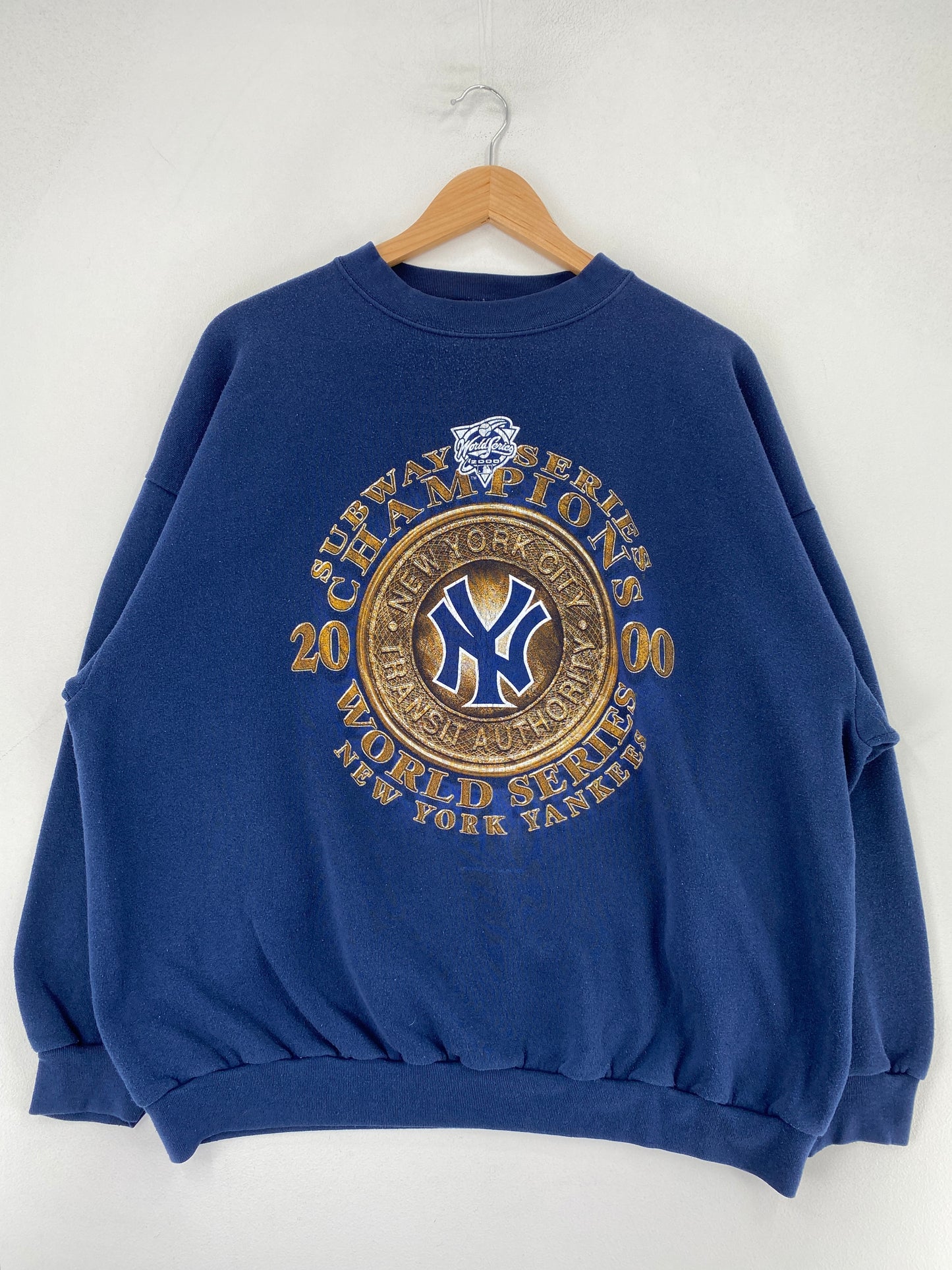 2000 WORLD SERIES NEW YORK YANKEES Size XXL MLB Sweat-Shirt / F9339S