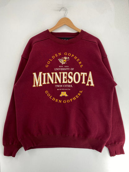 90’s MINNESOTA GOLDEN GOPHERS Size L College Sweat-Shirt / G2943S