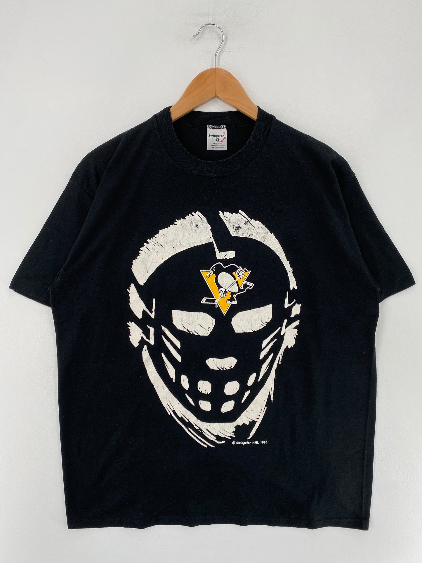 90's PITTSBURGH PENGUINS Made in USA Size XL Vintage NHL T-shirt / G3718T