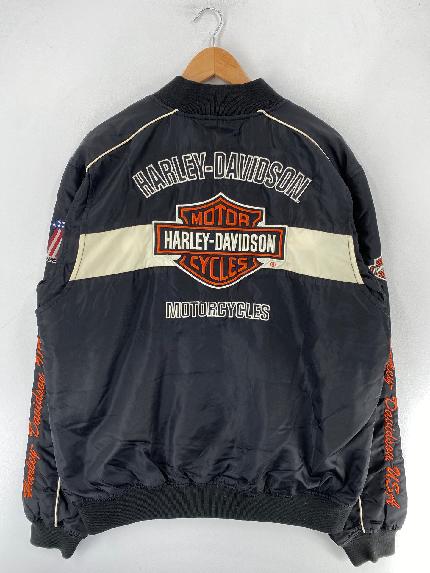 Vintage HARLEY DAVIDSON Size L Racing Jacket / F3186J