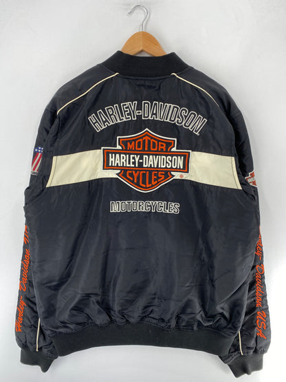 Vintage HARLEY DAVIDSON Size L Racing Jacket / F3186J