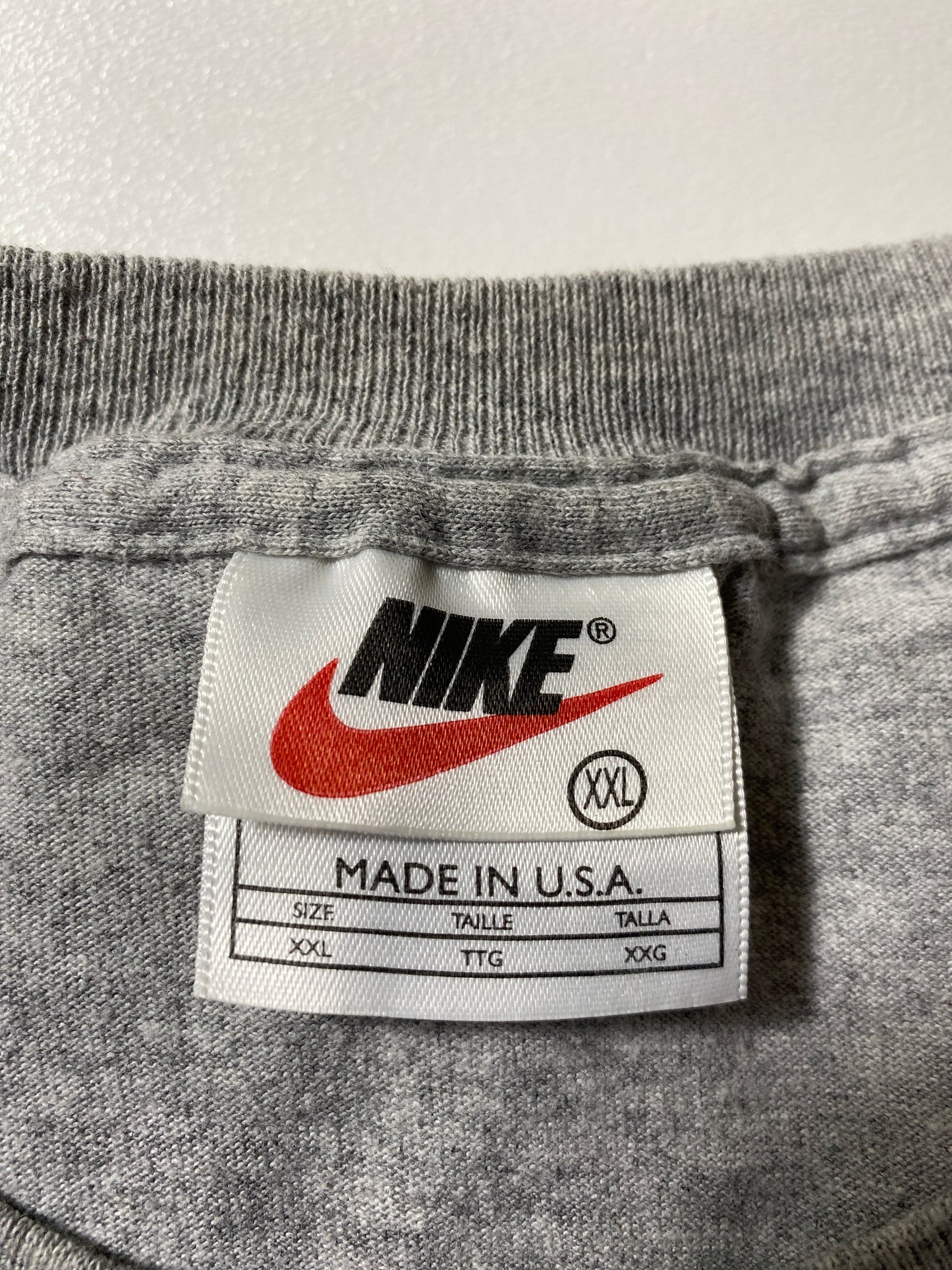 90’s NIKE Made in USA Size XXL Vintage Long Sleeve T-Shirt / F9928T