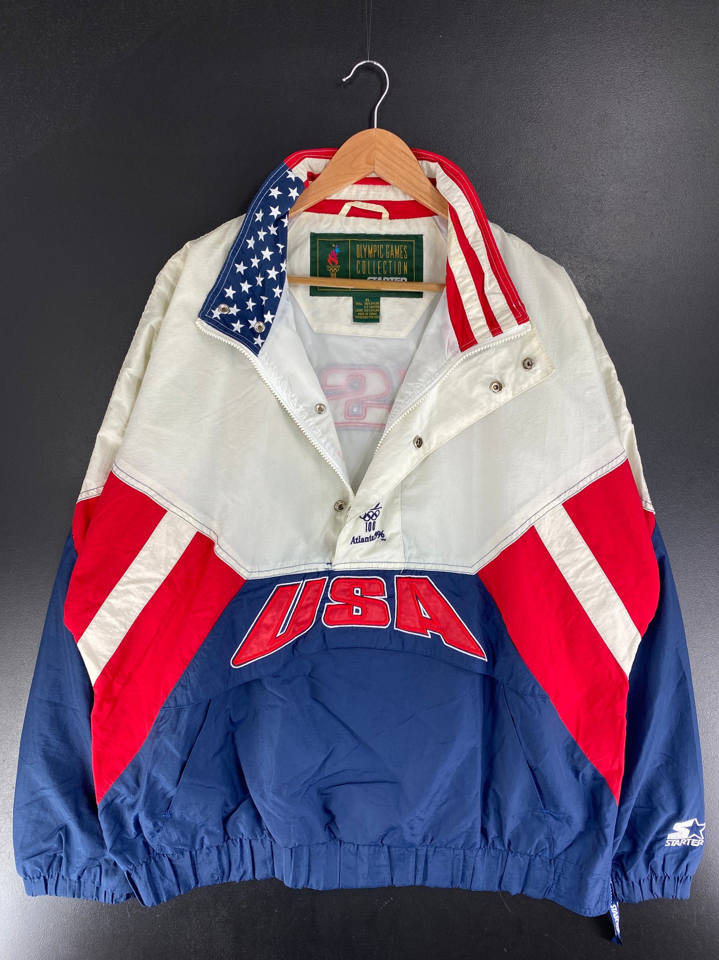 90's STARTER X TEAM USA Size XL Vintage Nylon Jacket / F9255N