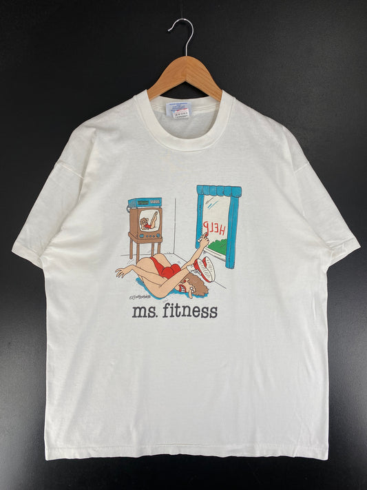90's MS. FITNESS Made in USA Size XL Vintage T-Shirt / G3037T