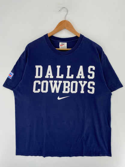 90's NIKE x DALLAS COWBOYS Made in USA Size L Vintage T-Shirt / F9270T