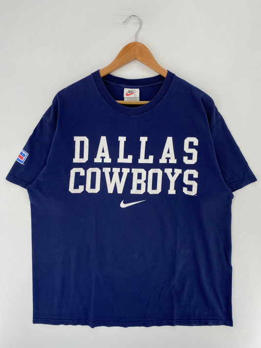 90's NIKE x DALLAS COWBOYS Made in USA Size L Vintage T-Shirt / F9270T