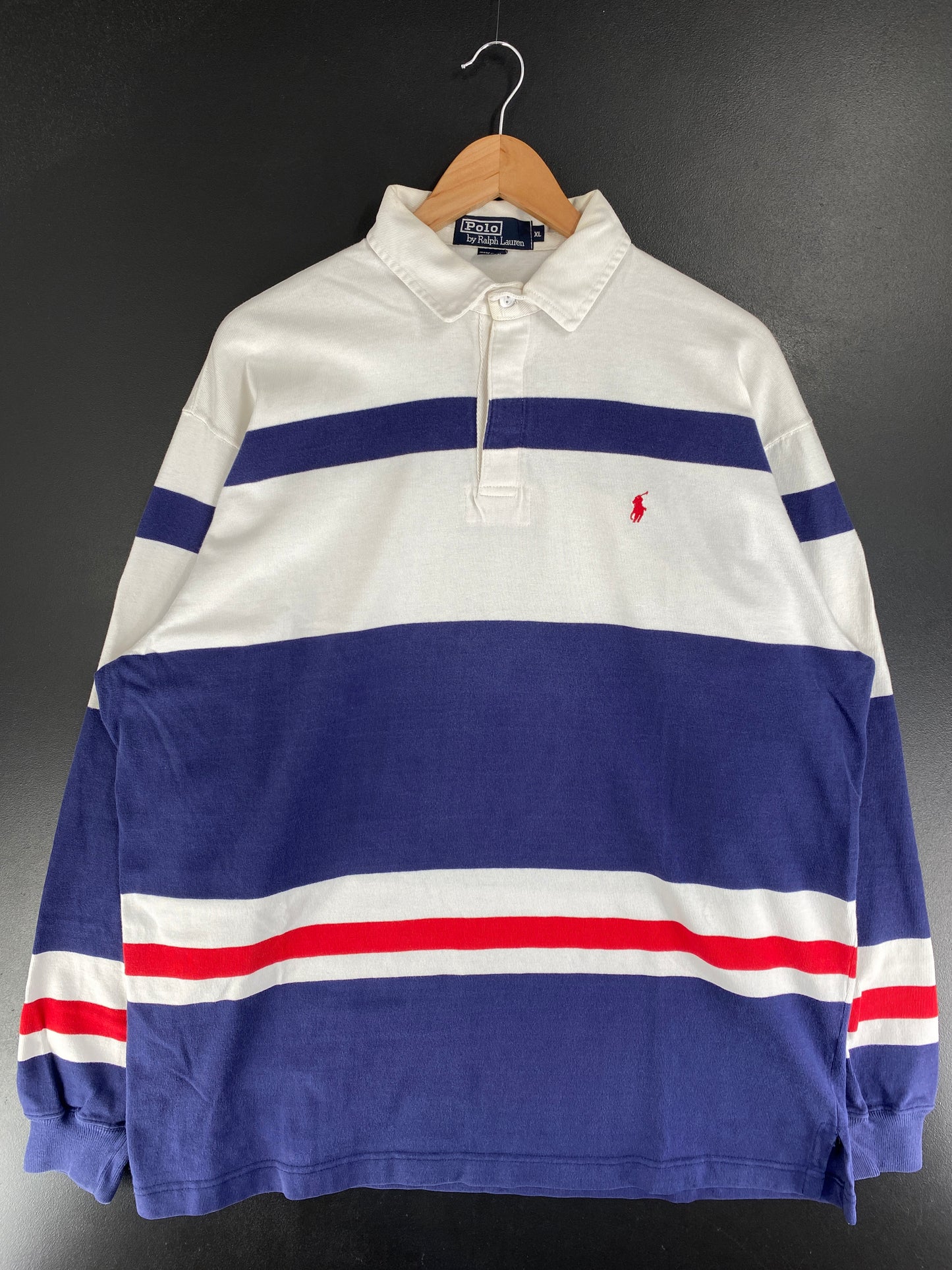 90's POLO RALPH LAUREN Size XL Vintage Rugby Shirt / G3237R