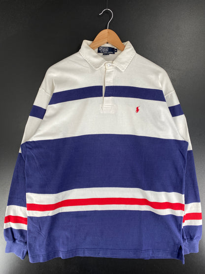 90's POLO RALPH LAUREN Size XL Vintage Rugby Shirt / G3237R