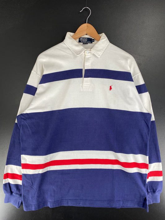 90's POLO RALPH LAUREN Size XL Vintage Rugby Shirt / G3237R