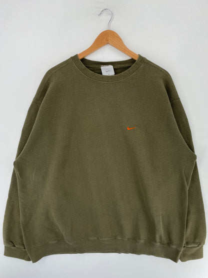 90’s NIKE MINI SWOOSH Size XXL Vintage Sweat-Shirt / F9311S