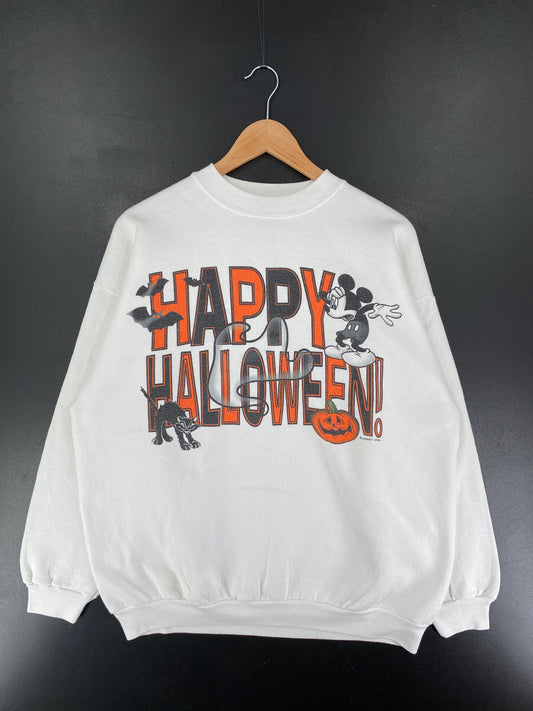 90’s DISNEY HAPPY HALLOWEEN Made in USA Size XL Sweat-shirt / F3218S