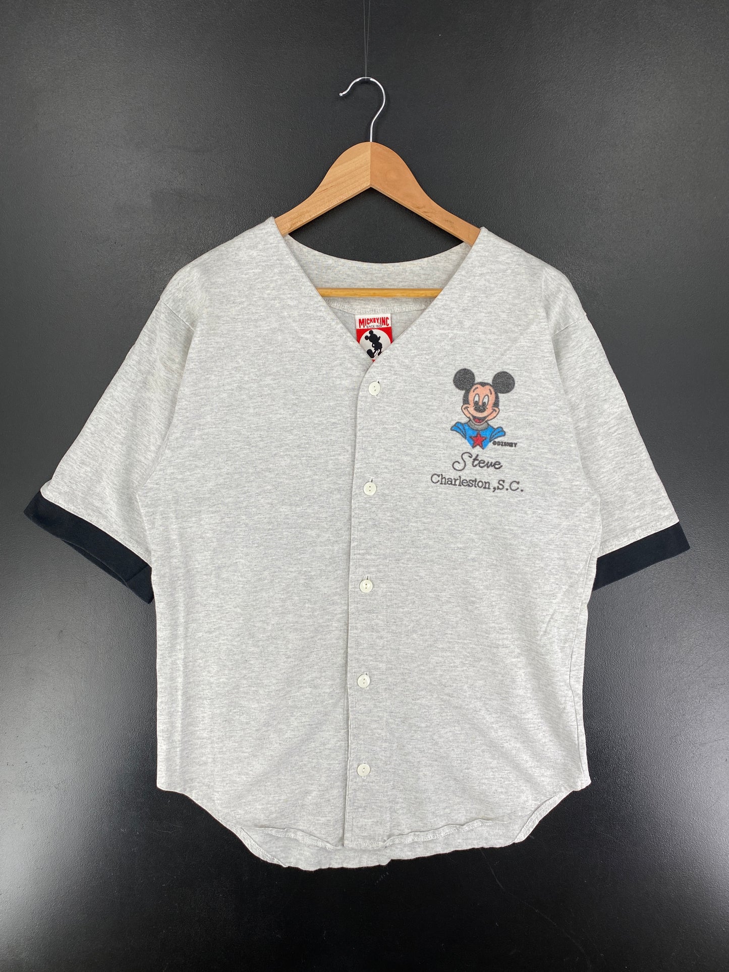 90's DISNEY Made in USA Size M Vintage Button Down Shirt / F3371B