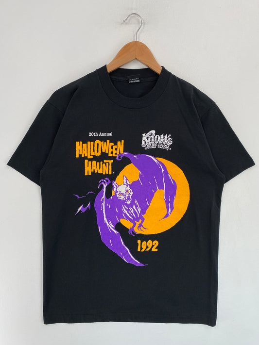 .1992 KNOTT'S SCARY FARM HALLOWEEN Made in USA Size L Vintage T- Shirt / G3961T
