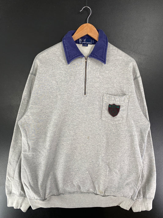 90's POLO RALPH LAUREN Size L Vintage Half Zip Rugby shirt / G4005R