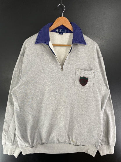 90's POLO RALPH LAUREN Size L Vintage Half Zip Rugby shirt / G4005R