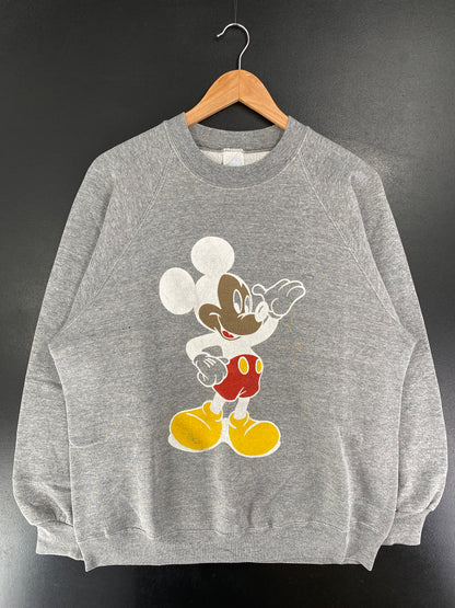80’s DISNEY MICKEY Made in USA Size XL Vintage Sweat-shirt / G4042S