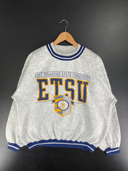 90's ETSU Made in USA Size L Vintage College Sweat-shirt / F3666S