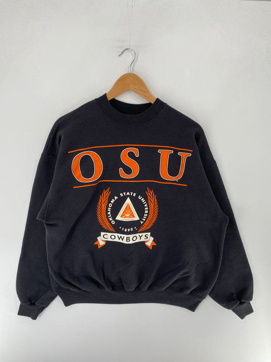 90's OKLAHOMA STATE UNIVERSITY Made in USA Size XL Vintage College Sweat-shirt / F3665S