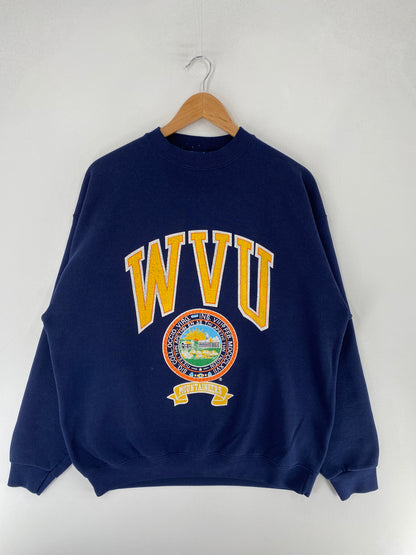 90's WVU Made in USA Size XL Vintage College Sweat-shirt / F3664S