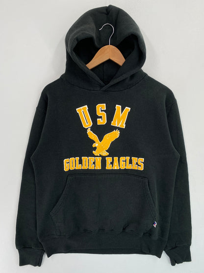 90's USM GOLDEN EAGLES Made in USA Size M Vintage College Hoodie Sweat Shirt / G4057S