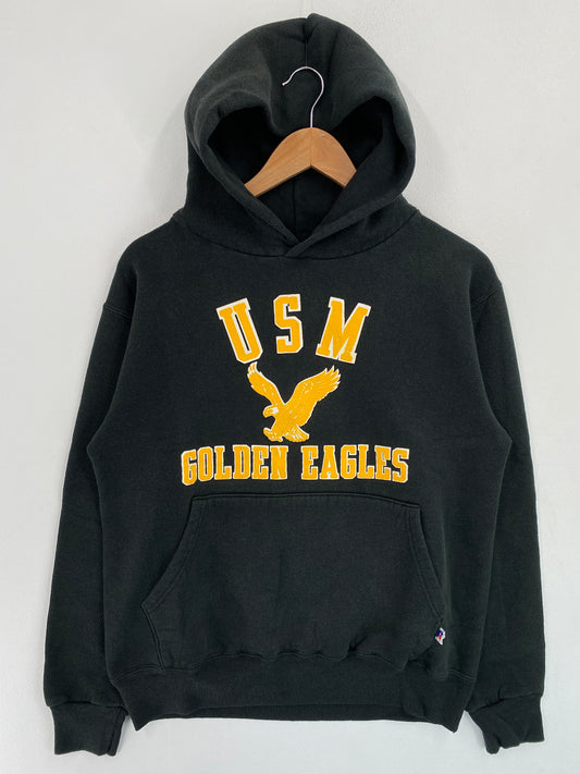 90's USM GOLDEN EAGLES Made in USA Size M Vintage College Hoodie Sweat Shirt / G4057S