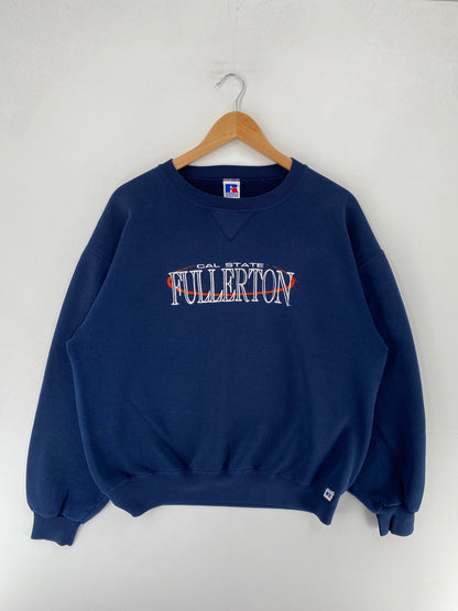 90's CAL STATE FULLERTON Made in USA Size L Vintage College Sweat-shirt / F3662S