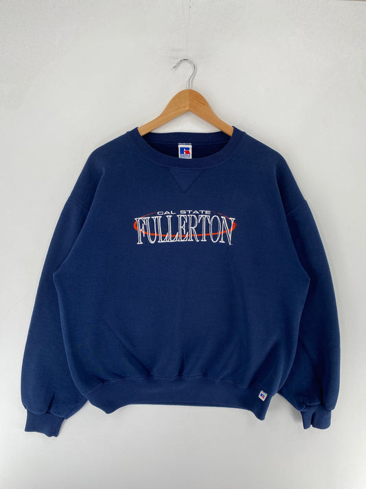 90's CAL STATE FULLERTON Made in USA Size L Vintage College Sweat-shirt / F3662S
