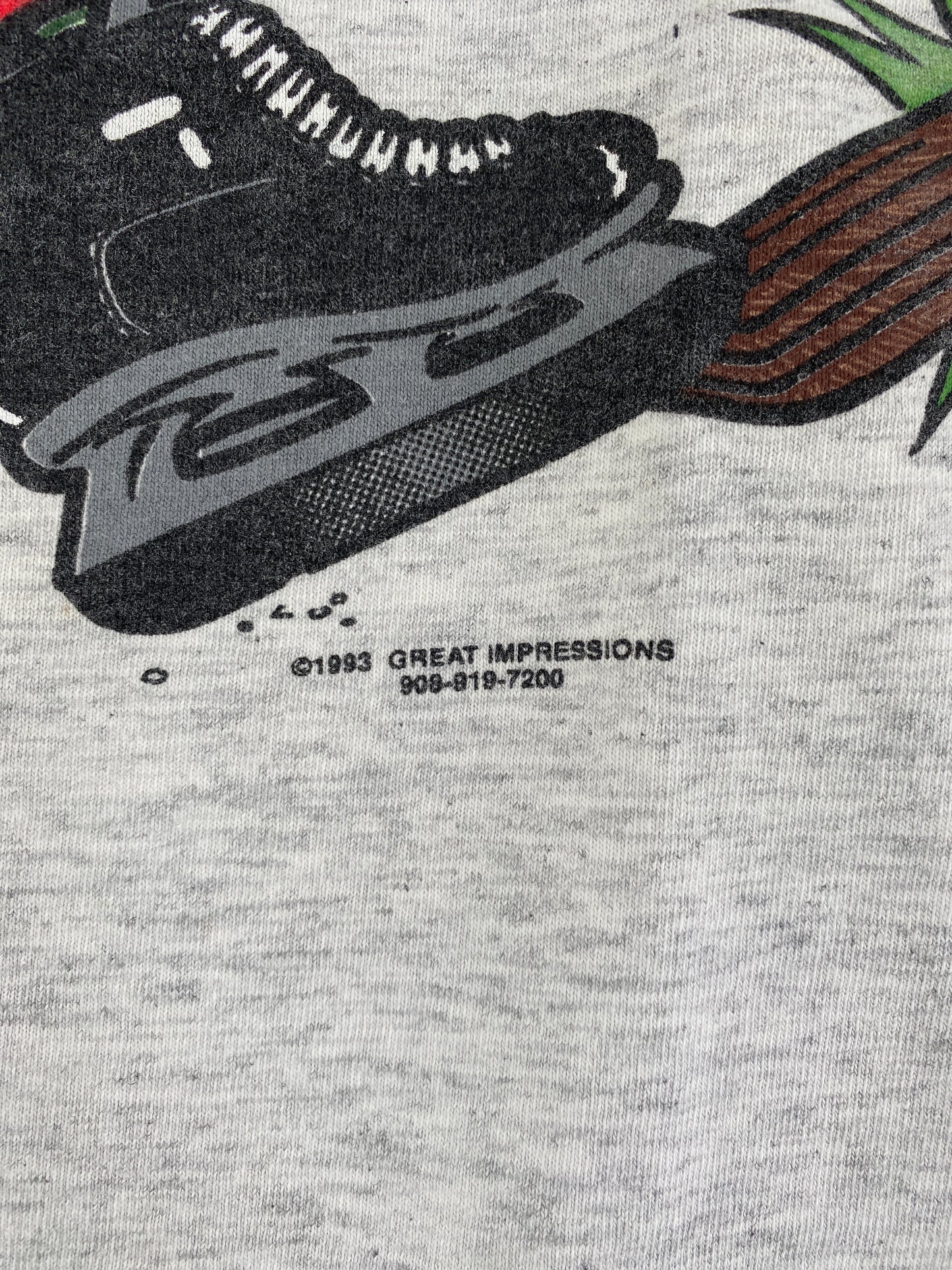 90's BUTT NAKED HOCKEY Made in USA Size XL Vintage T-Shirt / G324T